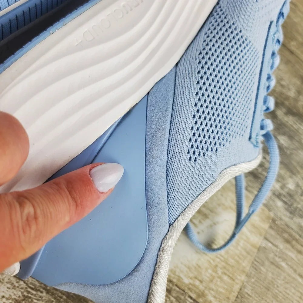 KURU Atom 2 Womens Shoes Sz 11 W Running Mist Blue Bright White Lace Up Sneakers